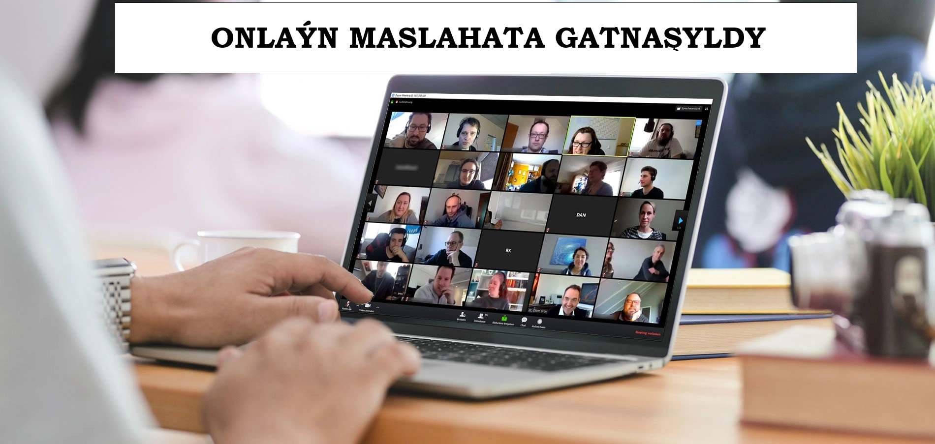 Onlaýn maslahata gatnaşyldy